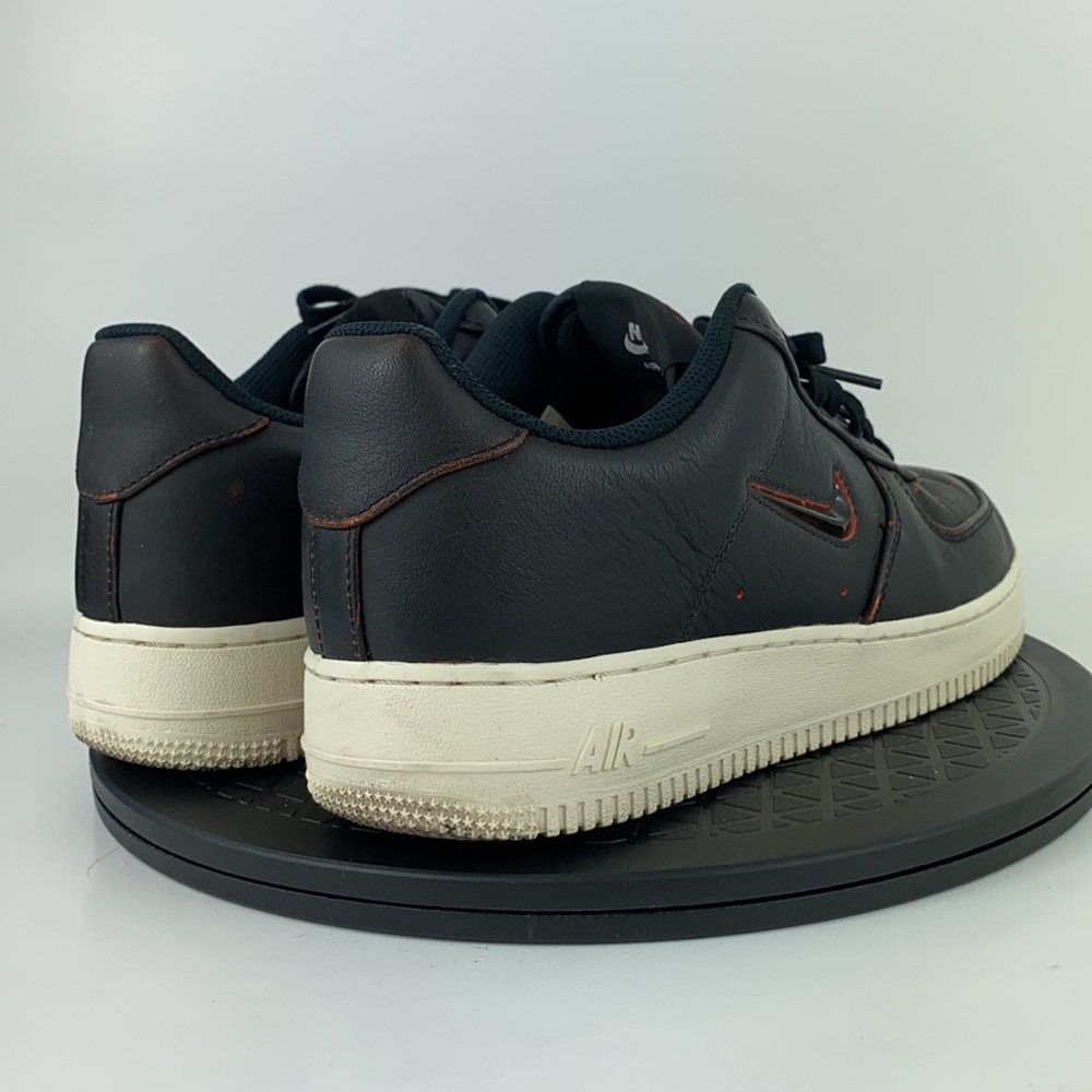 Nike Air Force 1 '07 PRM 'Jewel' Black/Orange CK4392-001 Men's Size 8.5 - Picture 6 of 16